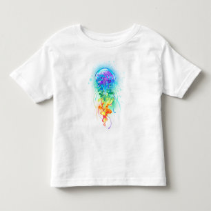 T-shirt Pour Les Tous Petits Méduse arc-en-ciel