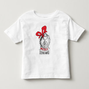 T-shirt Pour Les Tous Petits Merry Grinchmas Wreath