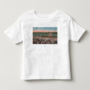 T-shirt Pour Les Tous Petits Miami, FL - vue de parc de Hialeah avec le cheval