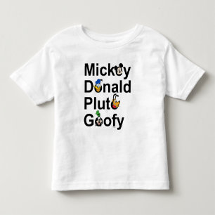 T-shirt Pour Les Tous Petits Mickey & Friends Mickey Donald Pluto Dingo