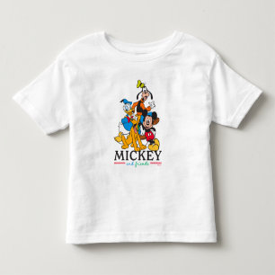 T-shirt Pour Les Tous Petits Mickey & Friends Vintage Squad Graphisme