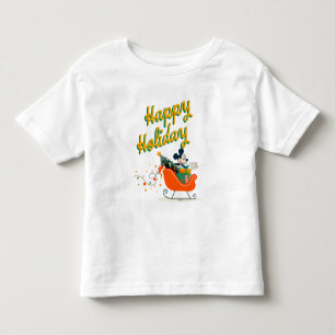 T-shirt Pour Les Tous Petits Mickey Mouse Sleigh Ride Joyeux Fêtes