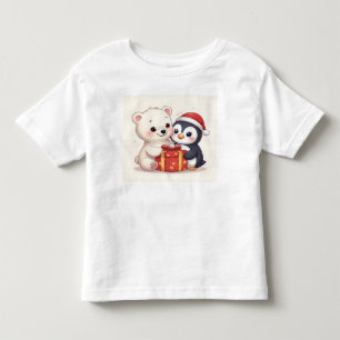 T-shirt Pour Les Tous Petits Mignon ours polaire bébé pingouin tee-shirt Jersey