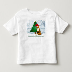 T-shirt Pour Les Tous Petits Mignon sweat-shirt en fleece renard de Noël