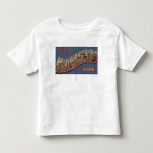 T-shirt Pour Les Tous Petits Minneapolis, Minnesota - grandes scènes de lettre