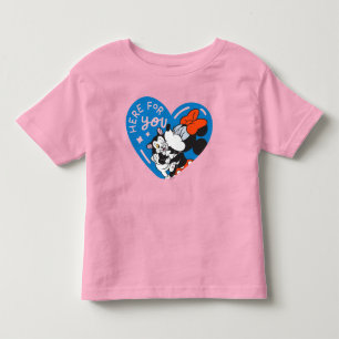 T-shirt Pour Les Tous Petits Minnie et Figaro sont là pour vous