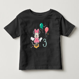 T-shirt Pour Les Tous Petits Minnie Mouse Chalkboard 3e anniversaire bébé