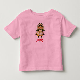 T-shirt Pour Les Tous Petits Mme Judy Puppet, ajouter le texte