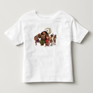 T-shirt Pour Les Tous Petits Moana et Équipage