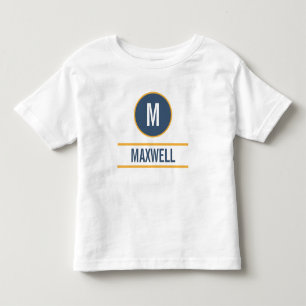 T-shirt Pour Les Tous Petits Modèle de texte de nom monographique personnalisé