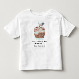 T-shirt Pour Les Tous Petits Modèle photo de fruits de pomme moderne personnali