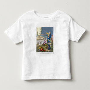 T-shirt Pour Les Tous Petits Moïse séparant la Mer Rouge, d'une bible imprim