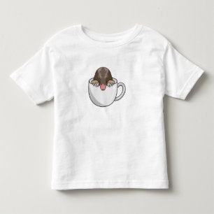 T-shirt Pour Les Tous Petits Mole avec la coupe de café