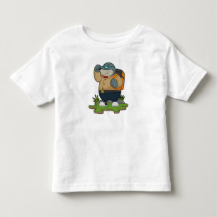T-shirt Pour Les Tous Petits Mole comme randonneur avec sac à dos