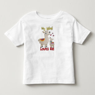 T-shirt Pour Les Tous Petits Mon Mimi M'aime Llama