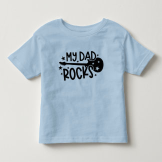 T-shirt Pour Les Tous Petits Mon père Rocks