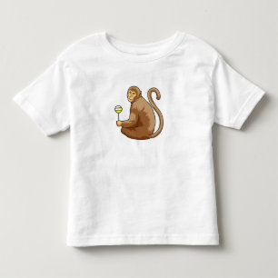 T-shirt Pour Les Tous Petits Monkey with Lollipop