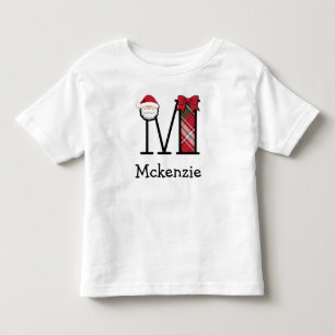 T-shirt Pour Les Tous Petits Monogramme de la chemise de Noël Père Noël de la p