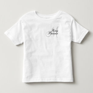 T-shirt Pour Les Tous Petits Monogramme Porte-anneau Mariage T—Chemise
