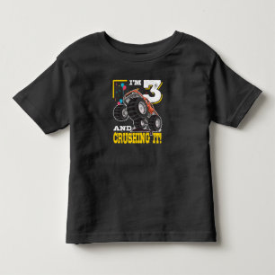 T-shirt Pour Les Tous Petits Monster Truck 3e anniversaire