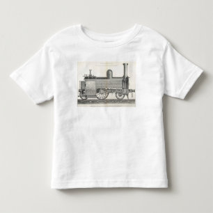 T-shirt Pour Les Tous Petits Moteur locomotif, gravé par J.W. Lowry