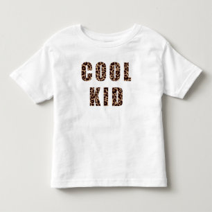 T-shirt Pour Les Tous Petits Motif Empreinte de léopard Cool correspondant