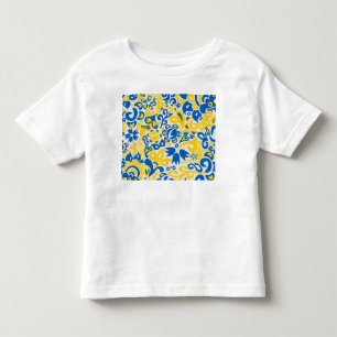 T-shirt Pour Les Tous Petits Motif folklorique aux couleurs du drapeau ukrainie