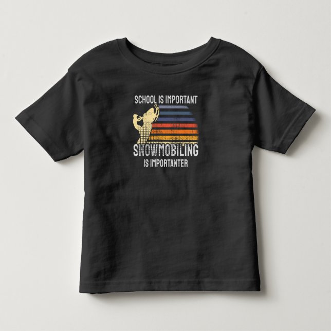 T-shirt Pour Les Tous Petits Motoneige Motoneige (Devant)