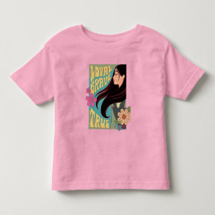 T-shirt Pour Les Tous Petits Mulan Loyal Brave True
