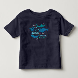 T-shirt Pour Les Tous Petits Nemo et requins - Je suis un joli requin
