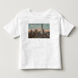 T-shirt Pour Les Tous Petits New York, NY - bâtiment et ville hôtel de
