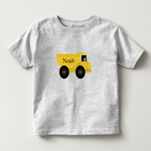 T-shirt Pour Les Tous Petits Noah Personalized Dump Truck
