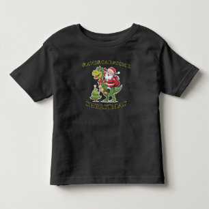 T-shirt Pour Les Tous Petits "Noël Dino-Mite :
