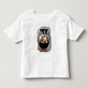T-shirt Pour Les Tous Petits Noir-chiffre amphora dépeignant Ajax et Achille,