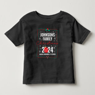 T-shirt Pour Les Tous Petits Nom de correspondance du groupe de Noël de la fami