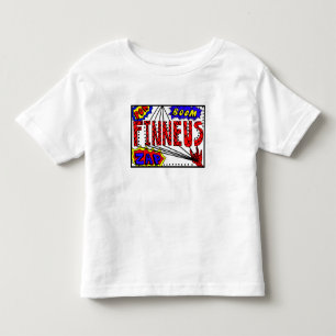 T-shirt Pour Les Tous Petits Nom de garçon Finneus Toile d'araignée Super Pouvo