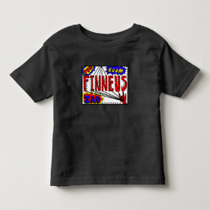 T-shirt Pour Les Tous Petits Nom de garçon Finneus Toile d'araignée Super Pouvo