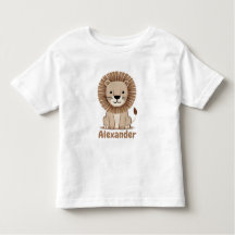 Nom des enfants Lion mignon personnalisable