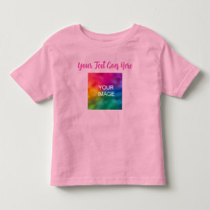 T-shirt Pour Les Tous Petits Nom du texte de script Pink Téléchargez votre prop