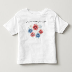 T-shirt Pour Les Tous Petits Nom personnalisé Firecracker