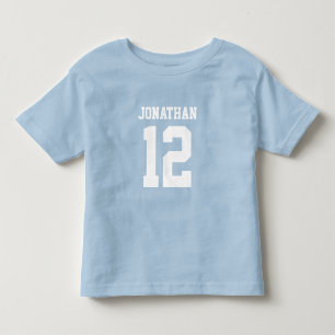 T-shirt Pour Les Tous Petits Nom personnalisé Numéro Garçons Sport Jersey Chemi