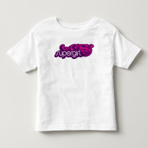 T-shirt Pour Les Tous Petits Nom Super Supergirl et Bouclier S