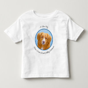 T-shirt Pour Les Tous Petits Nouvelle-Écosse Peinture de chien pour l'essayeur 
