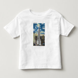 T-shirt Pour Les Tous Petits NYC, nouvelle vue de YorkExterior de Chrysler