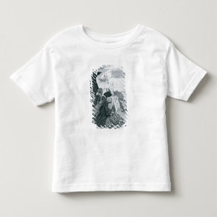 T-shirt Pour Les Tous Petits Observation du combat à l'illustration de colline