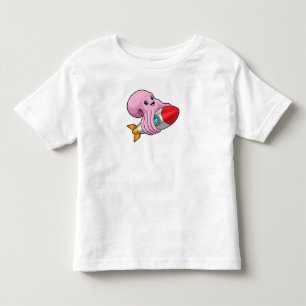 T-shirt Pour Les Tous Petits Octopus avec Rocket