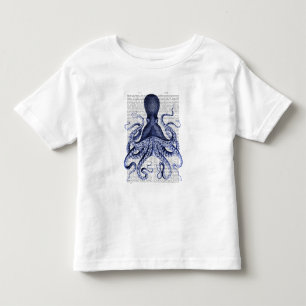 T-shirt Pour Les Tous Petits Octopus bleu