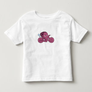 T-shirt Pour Les Tous Petits Octopus en moto