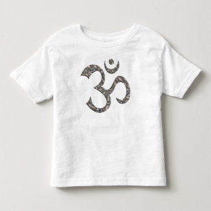 T-SHIRT POUR LES TOUS PETITS OM / AUM - ARGENT