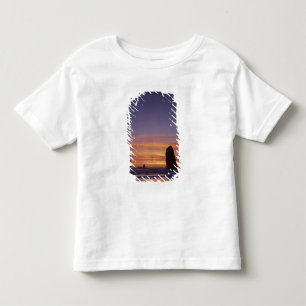 T-shirt Pour Les Tous Petits OR, côte de l'Oregon, Cannon Beach, piles de mer à